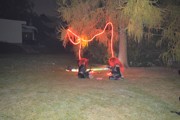 Lampionový průvod se strašením v zahradách.-a085